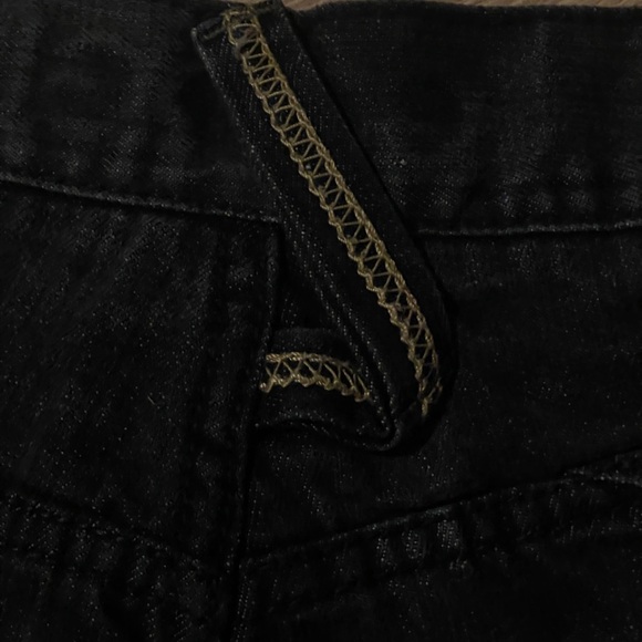 COOGI Australia Black Jeans with Brown Accent and Gold Embroidery (46x36) - Picture 6 of 13